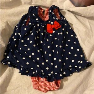 Red white and blue summer dress